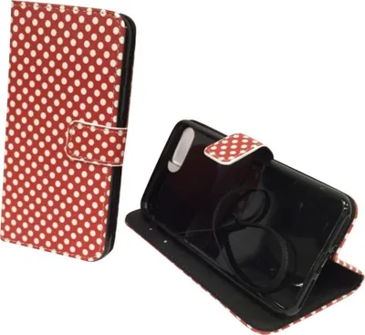 Produktbild von Handyhülle Tasche für Handy Apple iPhone 7 Plus Polka Dot Rot