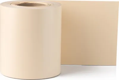Obrázek produktu pro Krycí pásky Electronicx PVC | Krycí role, krémová barva RAL 1015 | Dvojité sloupky | 35 m x 19 cm | 650 g/m² Prémiová kvalita | velmi pevné | v balení 20 úchytů