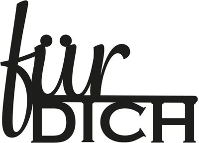 Produktbild von Mundart Stempel | Stanzschablone Deutsche Text für dich
