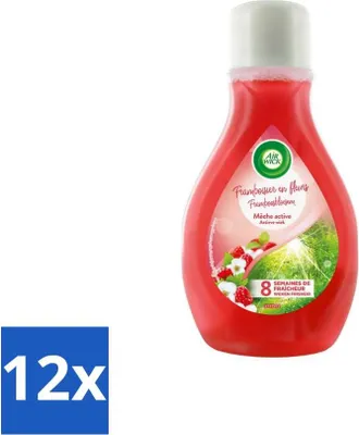 Image de Air Wick – Désodorisant – Active Wick Framboise & Fleurs – 375 ml - Pack économique - 12 pièces