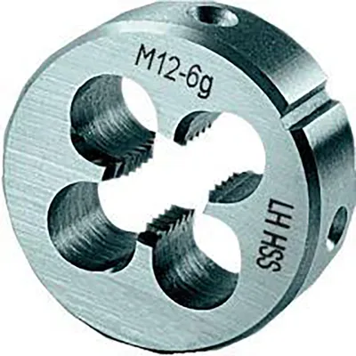 Produktbild von FORMAT Schneideisen EN22568 HSS M24 Linksgewinde, Schneidstoff:HSS, Gewinde:M12, Gewindeart:M
