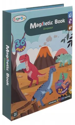 Zdjęcie produktu dla Puzzle magnetyczne - dinozaury 24730