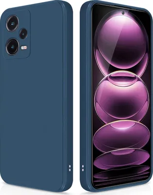Produktbild von Silikon Hülle für Xiaomi Redmi Note 12 Pro 5G Flüssigsilikon Dünn Gel Gummi Matt Kratzfeste Schutzhülle Blau