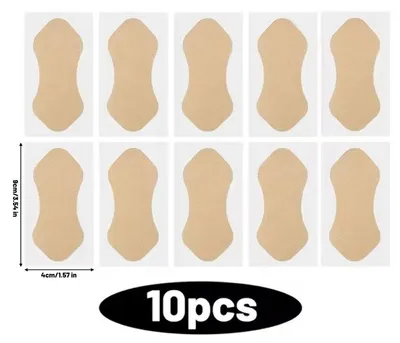 Produktbild von Schweißabsorbierende Achselpads - Baumwoll-Schweißpatches - Elastisch - Unsichtbar - Hautfarben - 10 Stück - Für Frauen