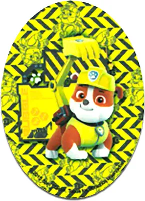 Produktbild von Paw Patrol © Rubble - Aufnäher, Bügelbild, Aufbügler, Applikationen, Patches, Flicken, Zum Aufbügeln, Größe: 11 x 8 cm