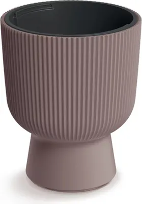 Produktbild von Prosperplast Milly Designer-Blumentopf Modernes Zylinderdesign inkl. Pflanzeinsatz, für Innen- und Außenbereich, Frostbeständig, Hitzebeständig und UV