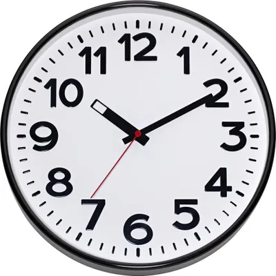 Produktbild von Eurotime 82320 Quarz Wanduhr 300 mm x 50 Schwarz