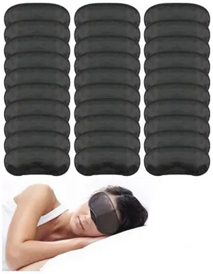 Produktbild von Famanu Schlafmaske mit Verstellbarem Riem - Schwarz, 30 Stück