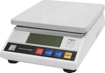 Obrázek produktu pro Laboratorní váha, LCD displej, nosnost 7,5 kg, provoz ze sítě/baterie, BÍLÁ