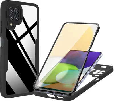 Immagine prodotto di Custodia Samsung Galaxy A22 4G, protezione completa a 360° con protezione del display integrata per Samsung A22 4G nero