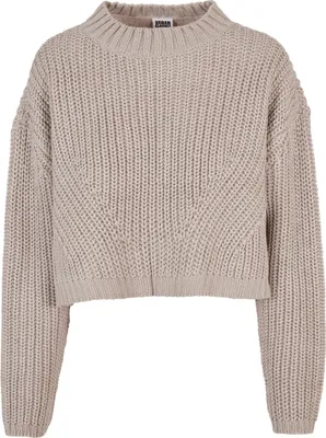Image de Urban Classics Ladies Wide Oversize Sweater warmgrey - XS