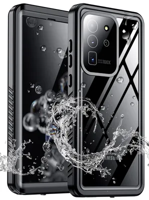 Image de Galaxy S20 Ultra Waterproof Case, IP68 360 Degrees Complete Protective Case, Shockproof, Dustproof and Snowproof, with Built-in Film for Samsung Galaxy S20 Ultra Black