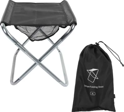 Produktbild von Tragbarer Klapphocker für den Außenbereich, Aluminiumlegierung, Zugmalerei, Camping-Klapphocker, Übergröße