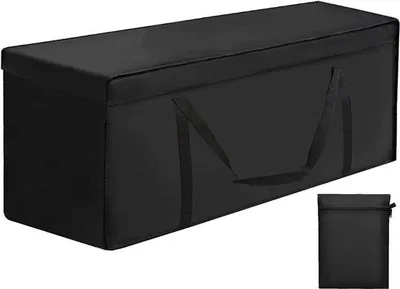 Produktbild von Ibenzoa® Wasserdichte Aufbewahrungstasche für Gartenkissen & Möbel, 200 x 60 x 75 cm, 420D Oxford mit PolyurethanBeschichtung, faltbar, doppelter Reißverschluss