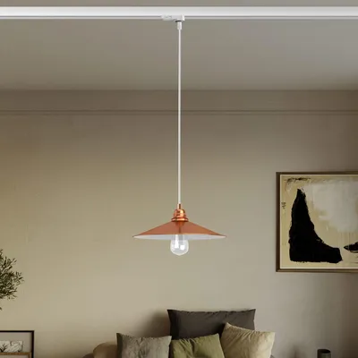 Immagine prodotto di Creative Cables - Lampada a sospensione con paralume Swing per binari -lampadina inclusa