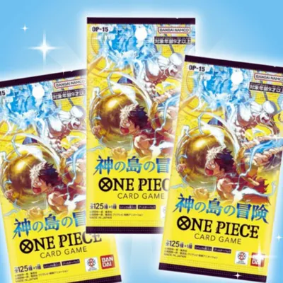 Produktbild von 3x One Piece OP15 Adventure on Kami’s Island Booster Pack | Japanisch | je 6 Karten