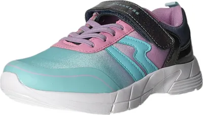 Produktbild von Sneakers Kinder-Sneaker-Sportschuh-Klettschuh Petrol-Mint-Rosa-Silber-Grau-Weiß, Farbe:grün, EU Größe:33