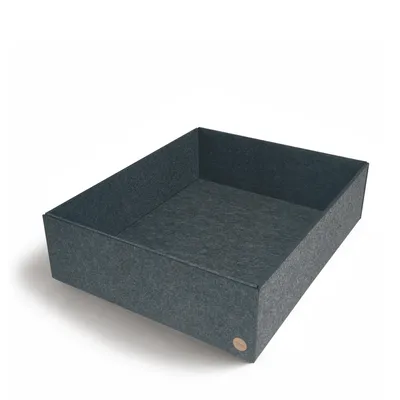 Produktbild von Aufbewahrungsbox CLEAN Filz 35 x 30 x 12 cm ohne Deckel in anthrazit meliert