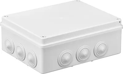 Immagine prodotto di Scatola da incasso ermeticamente sigillata, bianca, IP65, 240 x 190 x 90 mm, Pawbol S-BOX 506B