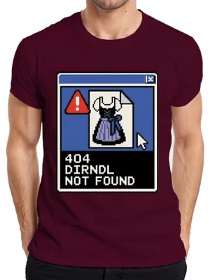 Productafbeelding van 404 Dirndl niet gevonden. , Wiesn, traditionele kleding, lederhosen, Bayern, heren T-shirt, bordeauxrood, 3XL