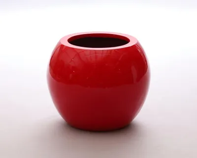 Produktbild von Elegant Einrichten | Pflanzkübel | Fiberglas | Ball | D40xH32cm | hochglanz rot