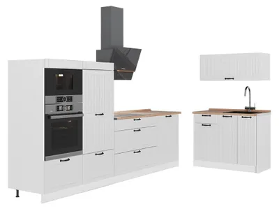 Obrázok produktu pre Kuchyňa Vicco Fame-Line Biely vidiecky dom/biely 380 cm, AP Oak, Model 64145