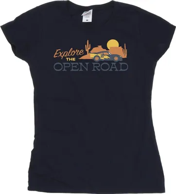 Produktbild von Disney - "Cars Explore The Open Road" T-Shirt für Damen BI13990 (L) (Marineblau)