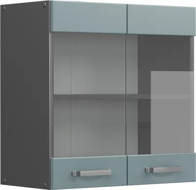 Immagine prodotto di Mobile da cucina in vetro Vicco R-Line Grigio-blu 60 cm, Model 41185