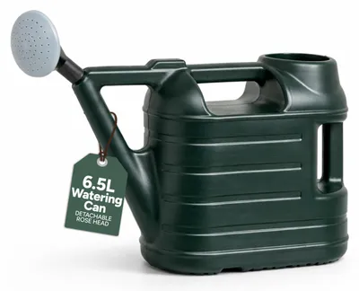 Gießkanne 6,5 L, leicht, Grün, für Außenpflanzen