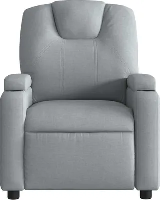 Produktbild von vidaXL Massagesessel Hellgrau Stoff