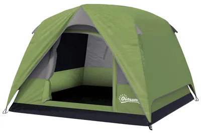 Obrázek produktu pro Kupolový stan, voděodolný, lehký design pro outdoorové použití, barva: armádní zelená