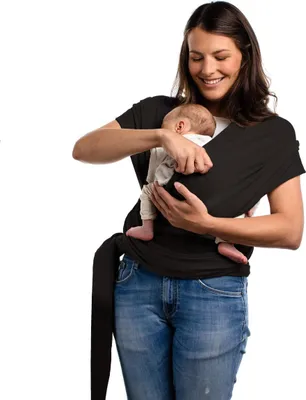 Zdjęcie produktu dla BOBA Wrap Chusta do noszenia dzieci, czarna