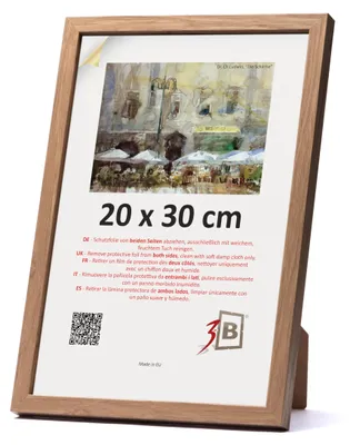 Obrázek produktu pro Fotografie, rám z tmavého dubového dřeva, akrylátové sklo, rozměry 20 x 30 cm, vhodné do domácnosti