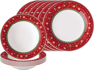 Produktbild von Villeroy & Boch Toy's Delight Tafelservice 12-teilig Rot (rund)