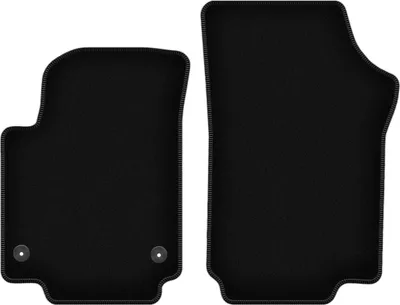 Image de Wielganizator Tapis avant de sol velours sur-mesure pour Seat Mii (2011-, berline à hayon) noir, jeu 2 pièces, fixations