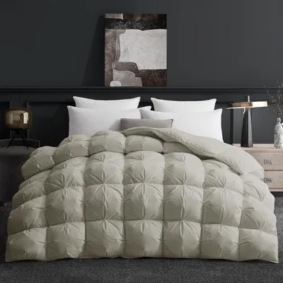 Ganzjahresdecke, Daunen-Feder-Füllung, 100% Baumwolle, 155x220 cm
