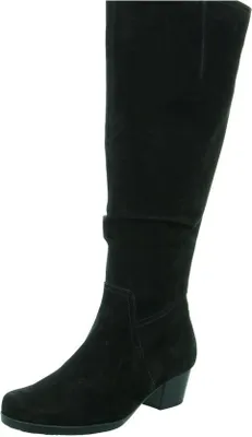 Produktbild von Modische Stiefel Gabor Comfort 76637-47, Damen, Schwarz, Leder, NEU- Damenschuhe modische Stiefel, Schwarz, leder (nubuk oil), absatzhöhe: 35 mm