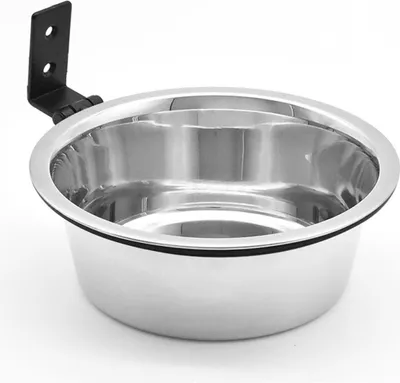 Produktbild von Wandmontierter Hundenapf aus Edelstahl,Höhenverstellbar, abnehmbar und stabil ,1 Stück, 8 Zoll Futternapf