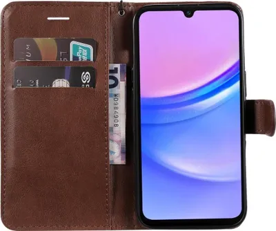 Produktbild von Samsung Galaxy A17 / A26 / A16 Hülle - Coverup Klapphülle - Braun