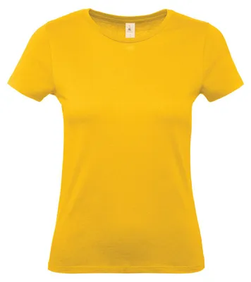 Productafbeelding van B&C Dames T-shirt #E150 RW6634 (maat M) (goudkleurig)