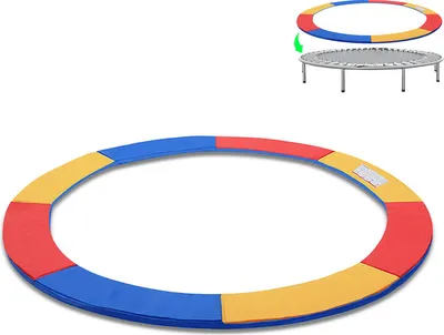 Obrázok produktu pre SWANEW Kryt na trampolínu Ø 244 cmKryt okraja trampolíny, kryt pružín, 100 % odolný proti UV žiareniu, odolný proti roztrhnutiu, viacfarebný, šírka 28 cm