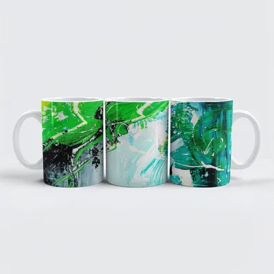 Produktbild von Tasse Eismoos Design 330ml, 95mm hoch, 80mm Durchmesser, spülmaschinen- & mikrowellenfest