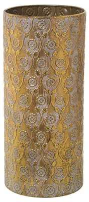 Immagine prodotto di Portaombrelli metallico dorato, dimensioni 20 x 43 cm