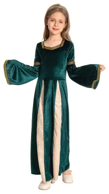 Prinzessinnenkostüm Mittelalter Renaissance Grün XL