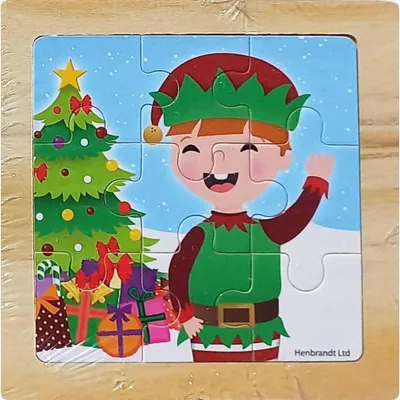 Immagine prodotto di Puzzle natalizio con un bambino, 9 pezzi
