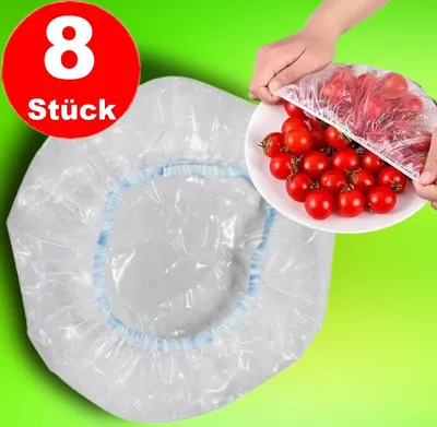 Produktbild von 8x Topfhauben Hauben Gummizug Abdeckhauben Topf Töpfe Teller Schüssel 2 Größen