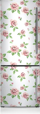 Produktbild von Kühlschrankmagne Kühlschrank Aufkleber Magnetfolie Dekoration 60x190 cm - Pastellblumen