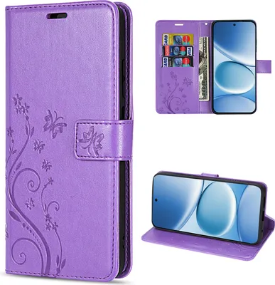 Produktbild von Hülle für Xiaomi Redmi Note 15 Pro 4G Handyhülle Wallet Case Klapphülle in Lila
