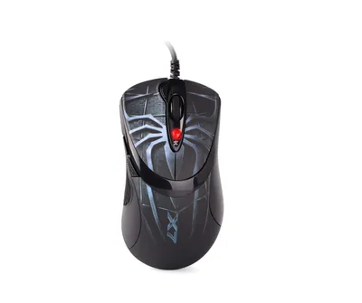 Produktbild von A4Tech Anti-Vibrate Laser Gaming Mouse XL-747H, rechts, Laser, USB Typ-A, 3600 DPI, Schwarz