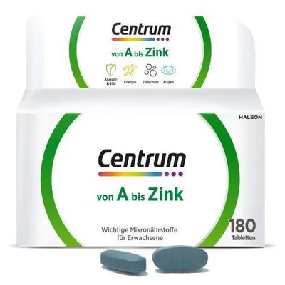 Produktbild von Centrum A-Zink Tabletten 180 St